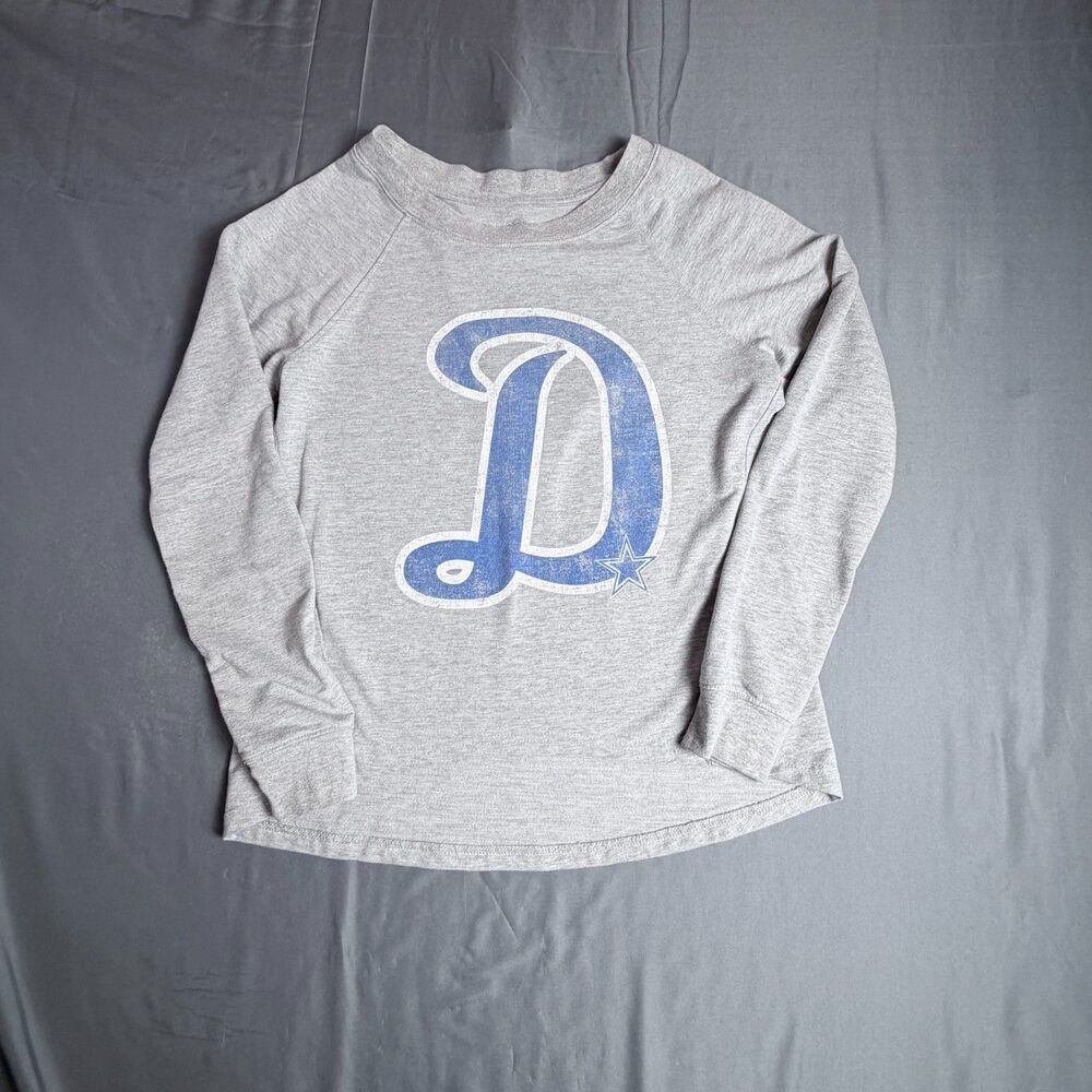 Cowboys Her Style Scoop Neck Womens Crew Small Sweatshirt NFL Dallas Football